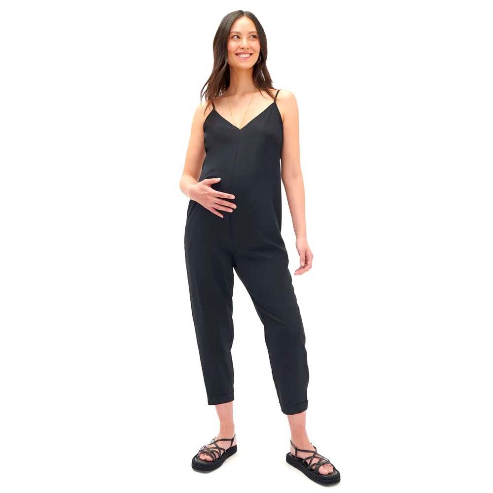 Hatch Maternity Georgie Jumpsuit Black Size 1 Excellent Condition
